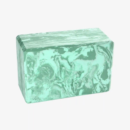 4 in. Marbled Foam Yoga Block