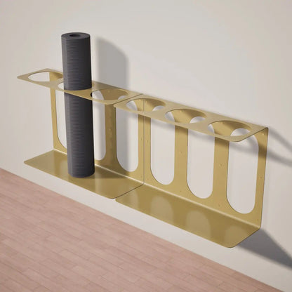 Yoga Mat Wall Bracket | Holds 3 Mats/Rollers