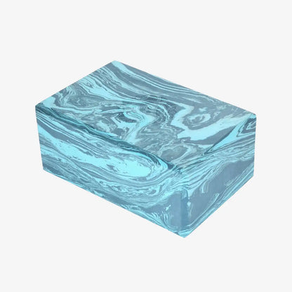 4 in. Marbled Foam Yoga Block