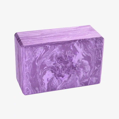 4 in. Marbled Foam Yoga Block
