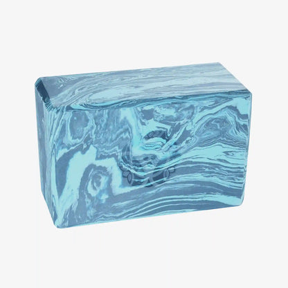 4 in. Marbled Foam Yoga Block