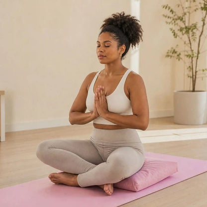 Zabuton Meditation Cushion - Pink Ribbon