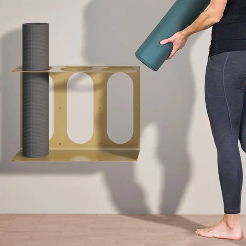 Yoga Mat Wall Bracket | Holds 3 Mats/Rollers