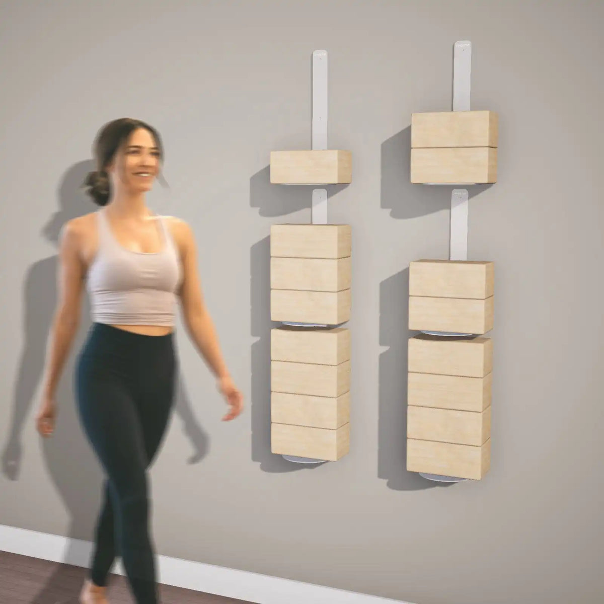 Yoga Block Wall Bracket | White