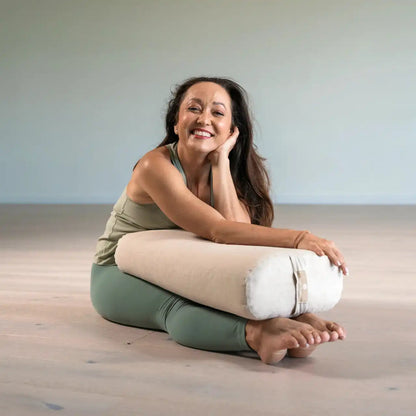Kino MacGregor Standard Yoga Bolster – Natural Linen