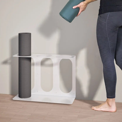 Yoga Mat Wall Bracket | Holds 3 Mats/Rollers