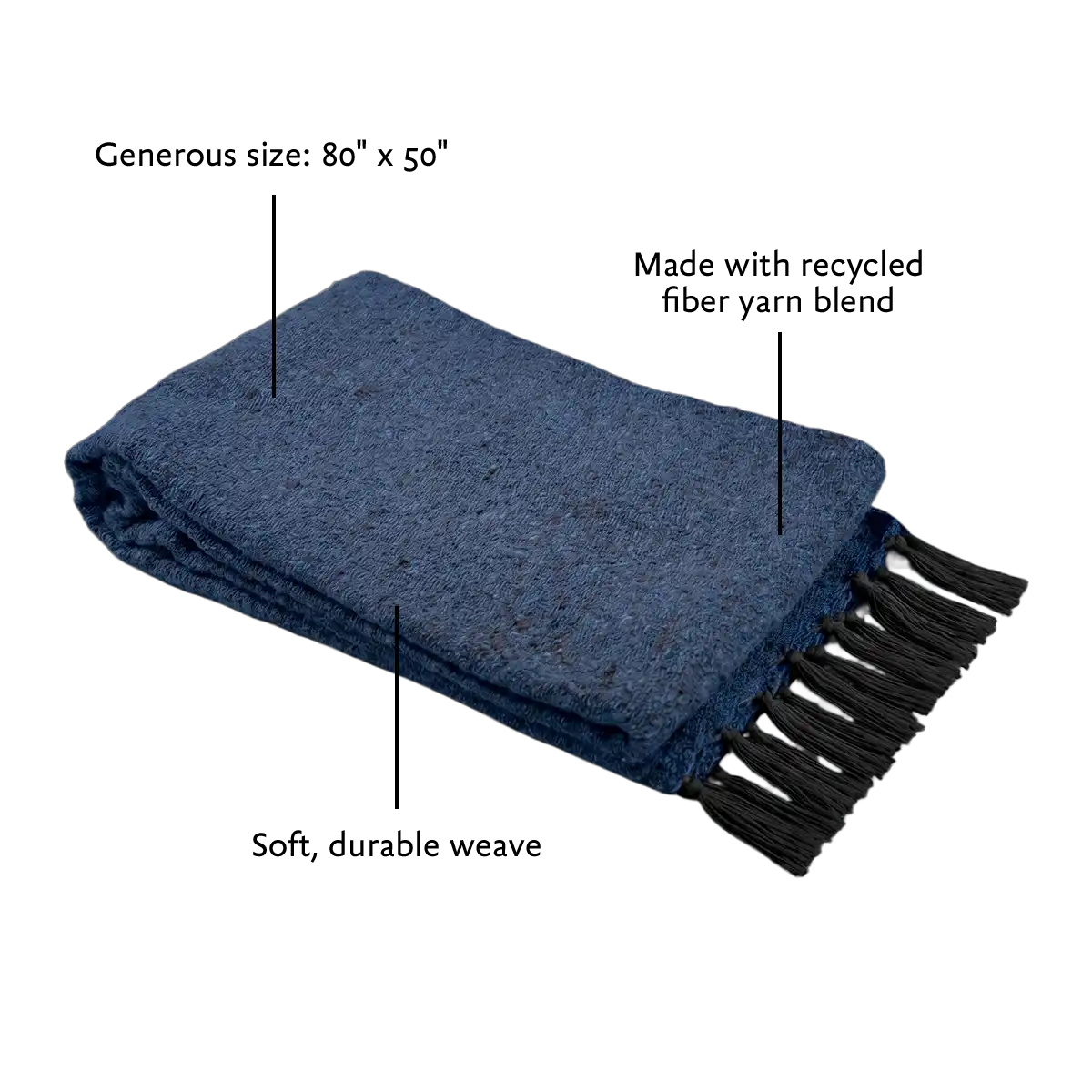 Solid Woven Yoga Blanket