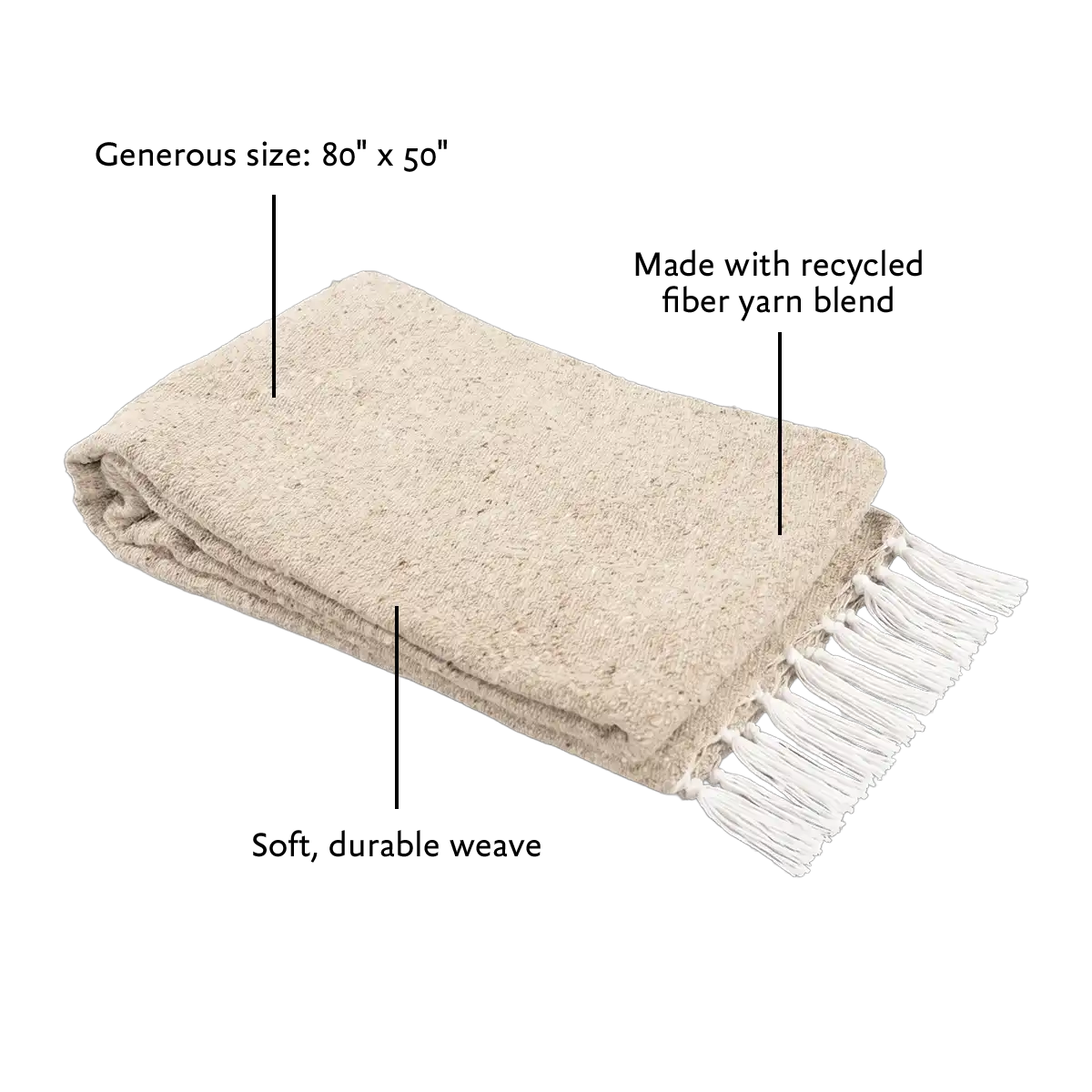 Solid Woven Yoga Blanket