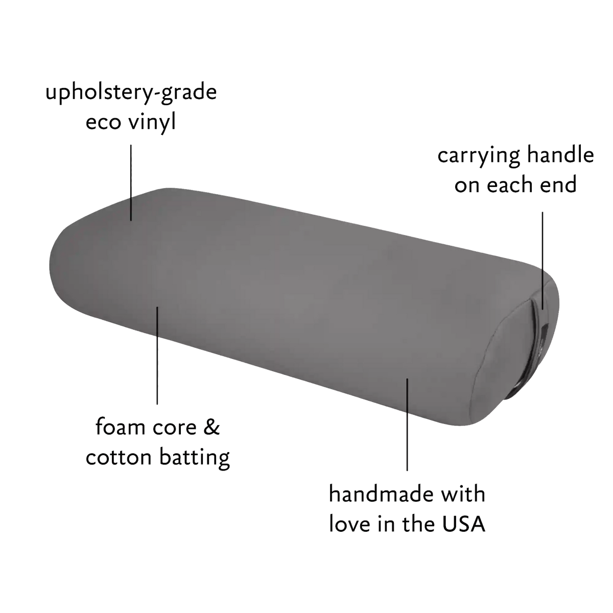 Standard Yoga Bolster - EZ Clean