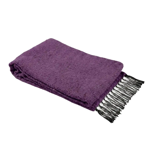 Solid Woven Yoga Blanket