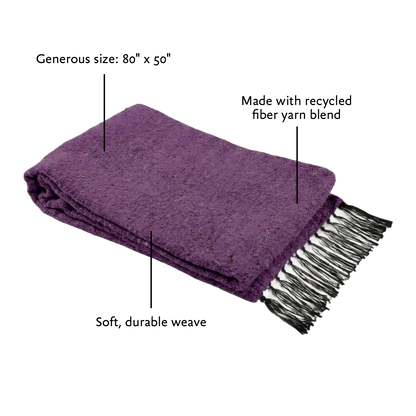 Solid Woven Yoga Blanket